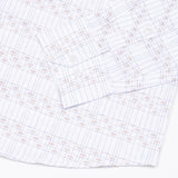 Claryon White Graph Checked Oxford Cotton Shirt - John Ellies