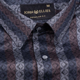 Floral Grey Cotton Printed Shirt - John Ellies