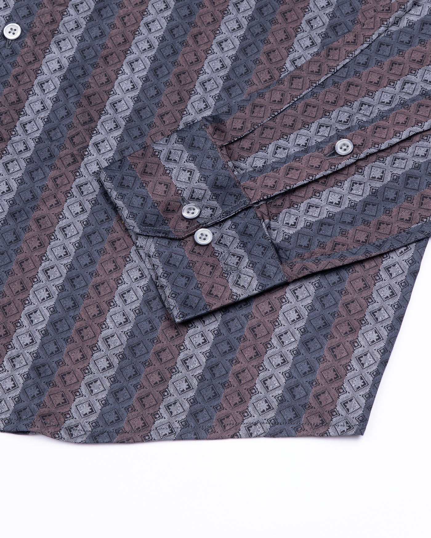 Floral Grey Cotton Printed Shirt - John Ellies