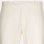 Zalix Light Cream Linen Formal Pant - John Ellies
