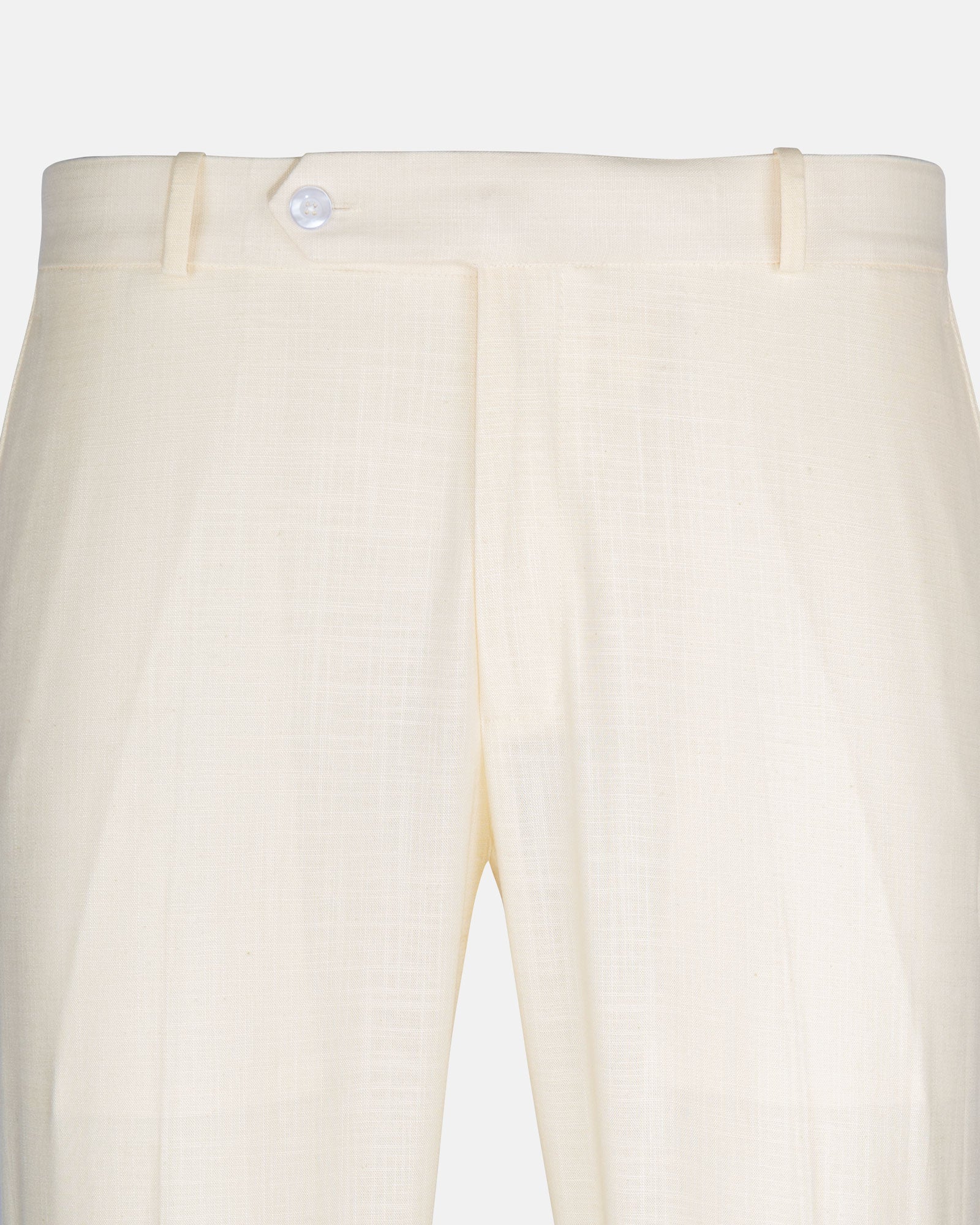 Zalix Light Cream Linen Formal Pant - John Ellies
