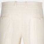 Zalix Light Cream Linen Formal Pant - John Ellies