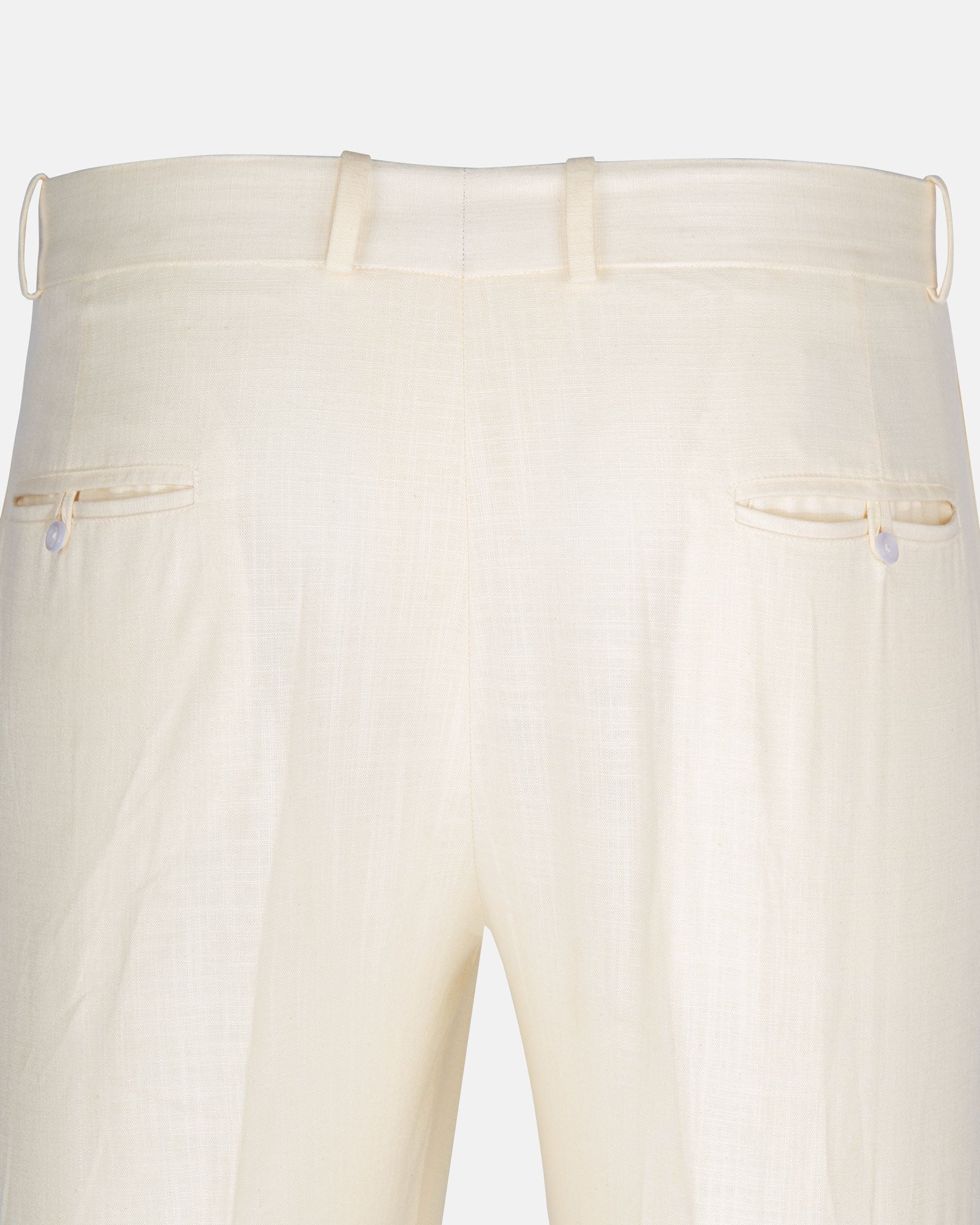 Zalix Light Cream Linen Formal Pant - John Ellies