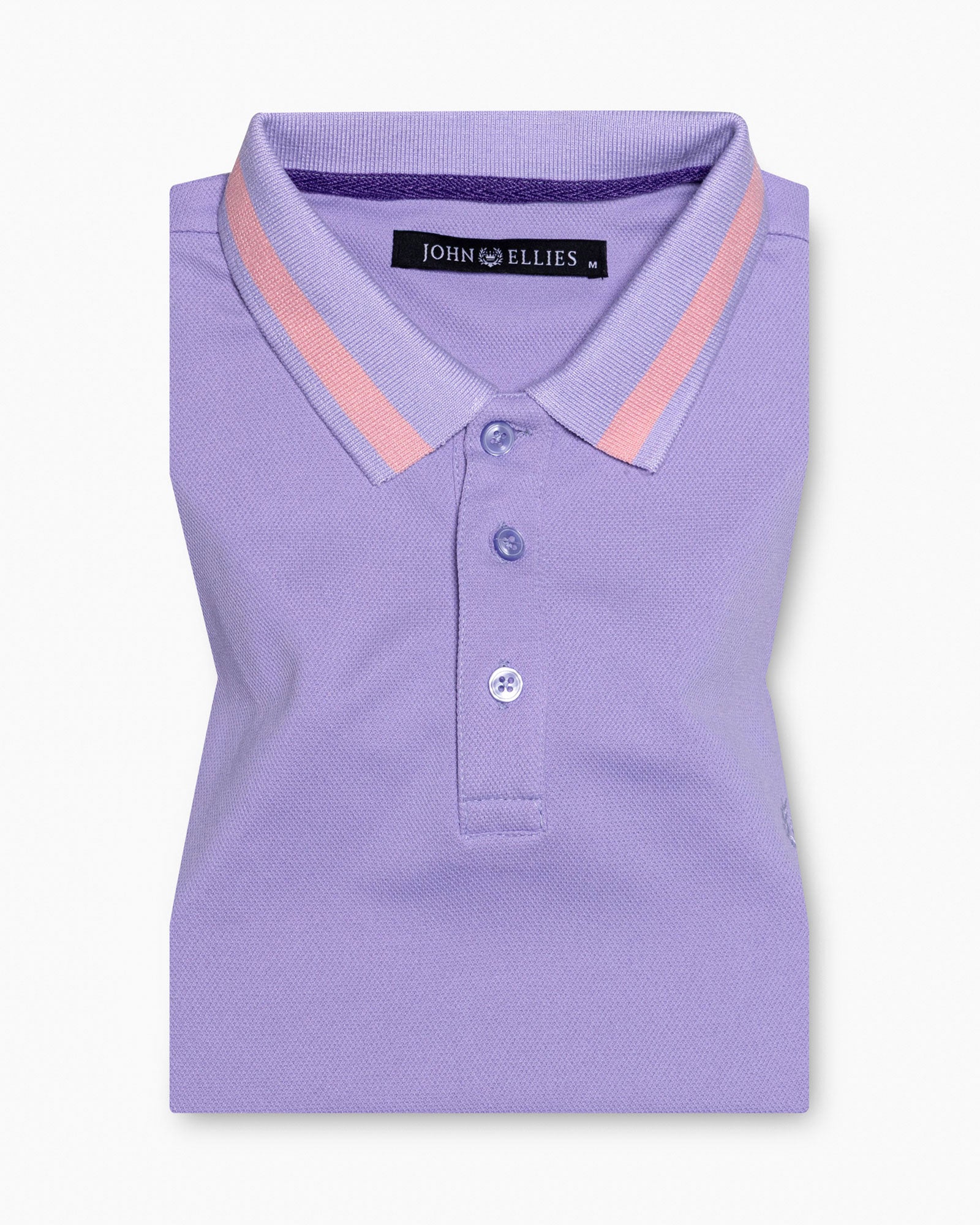Marfill Lavender Cotton Polo T-Shirt - John Ellies