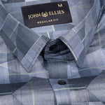 Floral Teal Cotton Printed Shirt - John Ellies