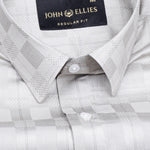 Zenvia Olive Checked Dobby Cotton Shirt - John Ellies