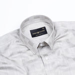 Zenvia Olive Checked Dobby Cotton Shirt - John Ellies