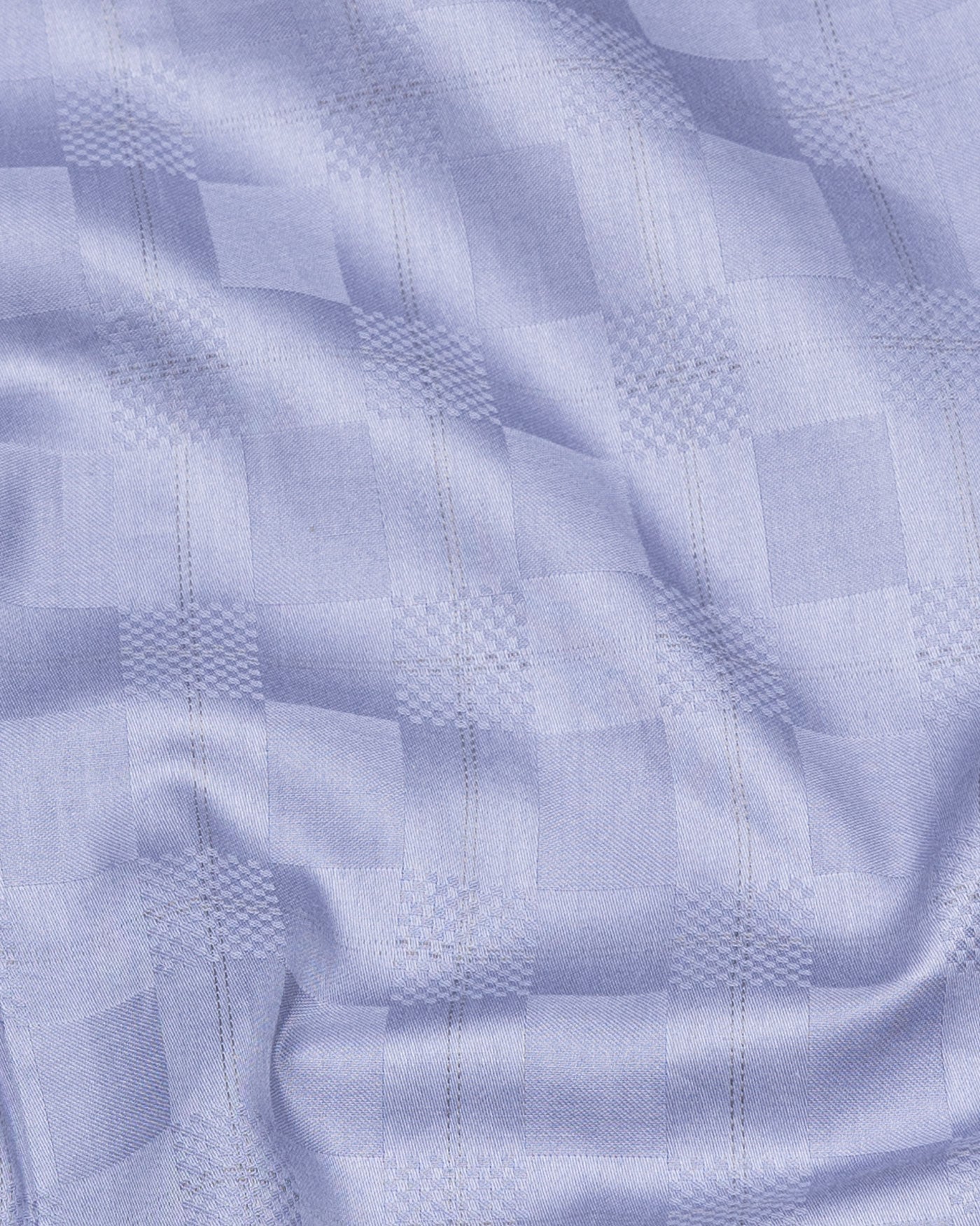 Zenvia Grey Checked Dobby Cotton Shirt - John Ellies