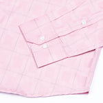 Zenvia Pink Checked Dobby Cotton Shirt - John Ellies