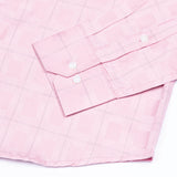 Zenvia Pink Checked Dobby Cotton Shirt - John Ellies