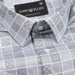 Veznor White Giza Cotton Printed Shirt - John Ellies