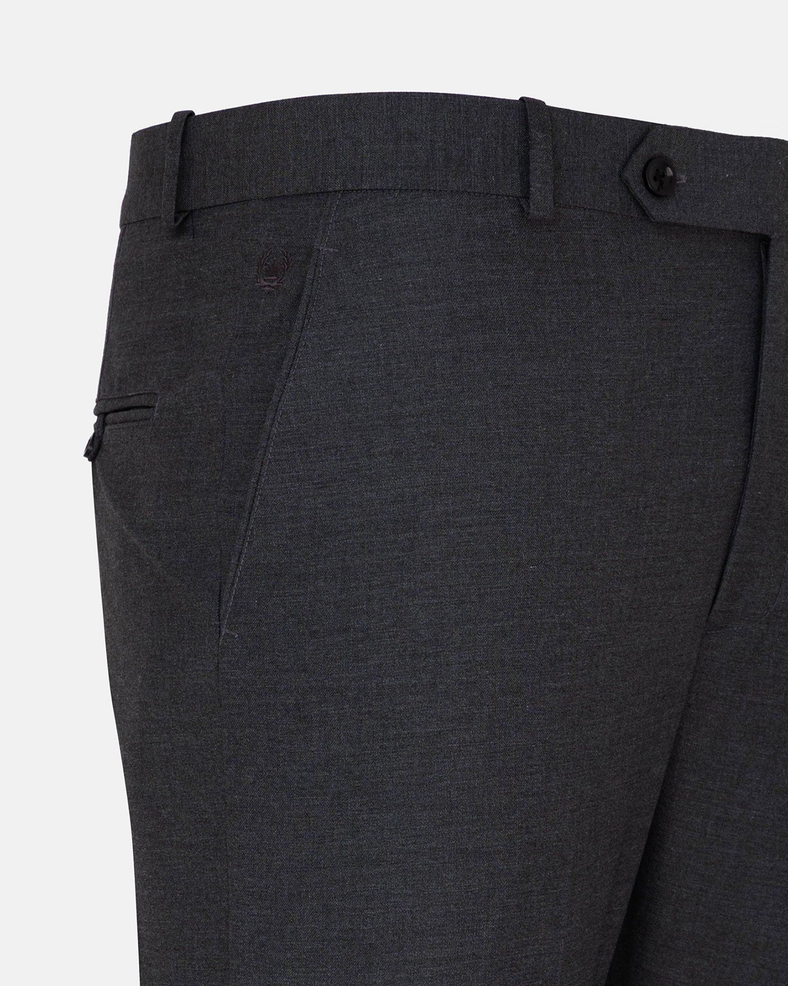 Reson Grey Formal Cotton Pant - John Ellies