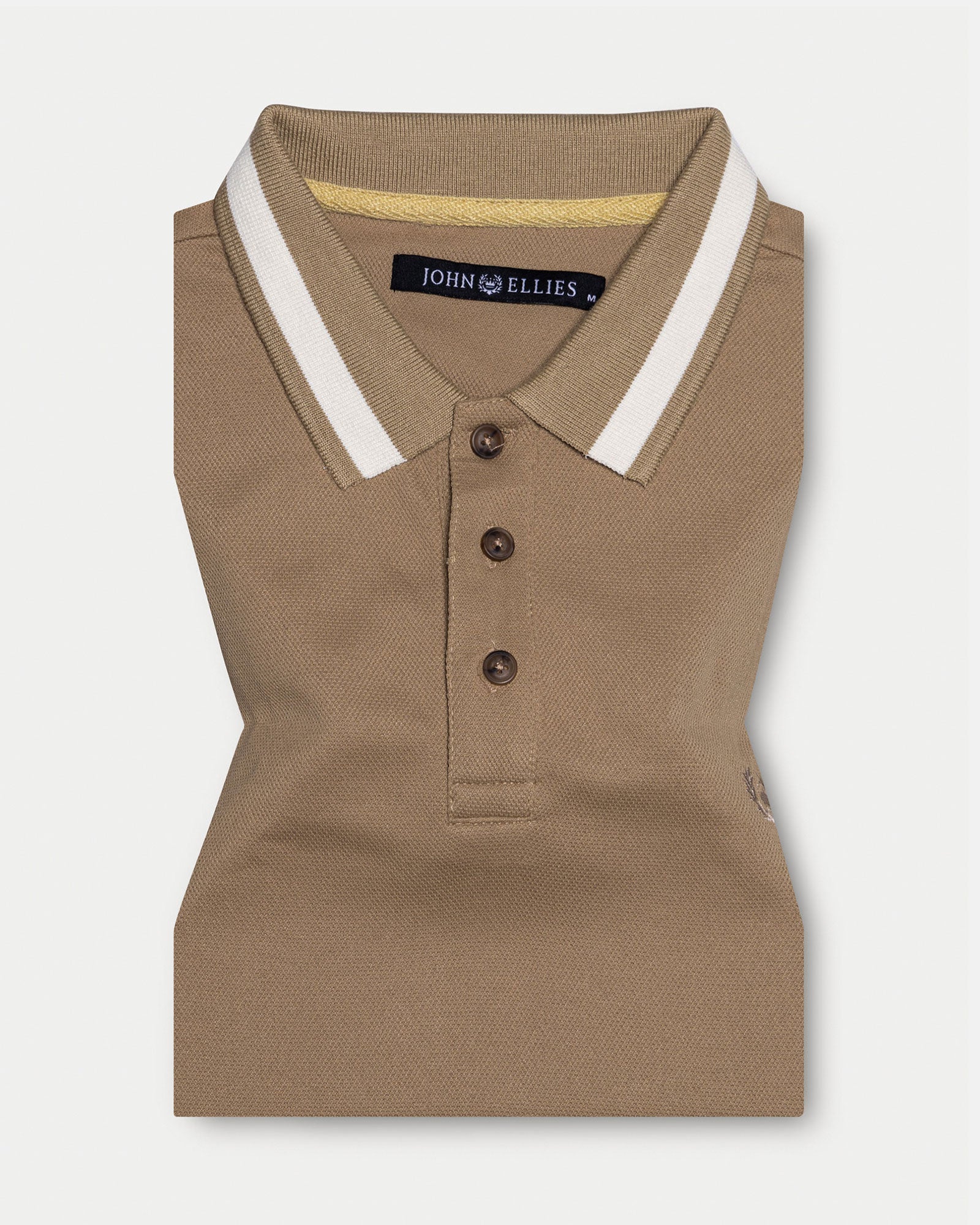 Marfill Brown Cotton Polo T-Shirt - John Ellies