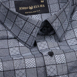 Veznor Black Giza Cotton Printed Shirt - John Ellies