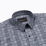 Veznor Black Giza Cotton Printed Shirt - John Ellies