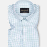 Primus Green Gingham Oxford Cotton Shirt - John Ellies