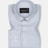 Primus Grey Gingham Oxford Cotton Shirt - John Ellies