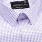 Primus Lavender Gingham Oxford Cotton Shirt - John Ellies