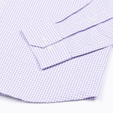 Primus Lavender Gingham Oxford Cotton Shirt - John Ellies