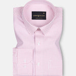 Primus Pink Gingham Oxford Cotton Shirt - John Ellies