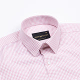 Primus Pink Gingham Oxford Cotton Shirt - John Ellies