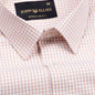 Primus Brown Gingham Oxford Cotton Shirt - John Ellies