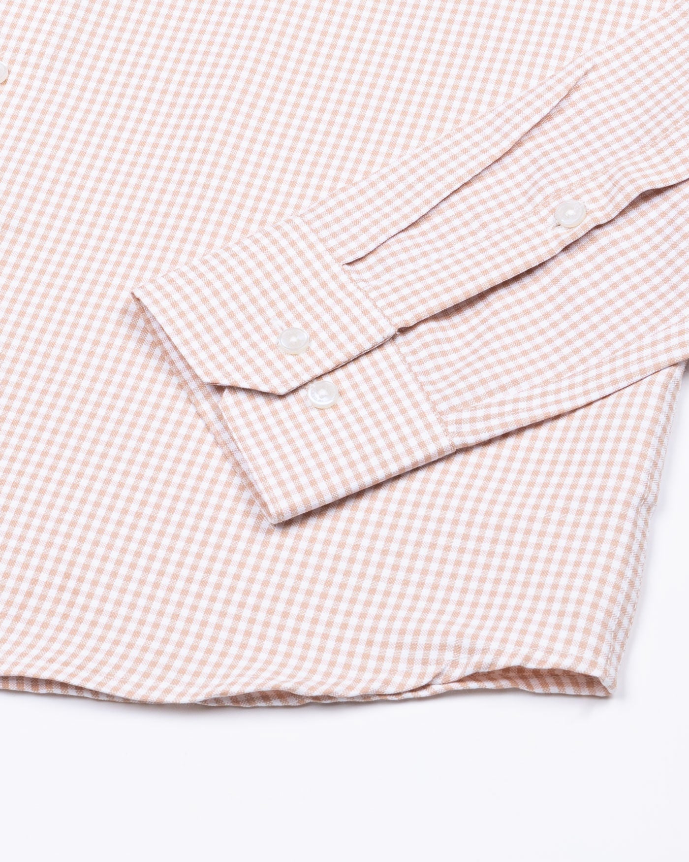 Primus Brown Gingham Oxford Cotton Shirt - John Ellies