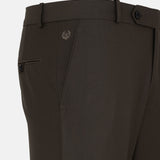 Reson Dark Olive Formal Cotton Pant - John Ellies