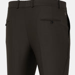 Reson Dark Olive Formal Cotton Pant - John Ellies
