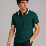 Marfill Green Cotton Polo T-Shirt