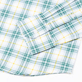 Auberon Green Checked Herribone Cotton Shirt - John Ellies