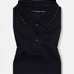 Sakura Black Cotton Polo T-Shirt - John Ellies