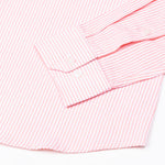 White & Pink Stripe Premium Seersucker Cotton Shirt - John Ellies