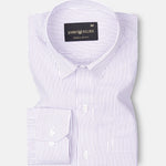 Aleris Purple Stripe Cotton Shirt - John Ellies