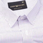 Aleris Purple Stripe Cotton Shirt - John Ellies