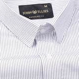 Aleris Black Stripe Cotton Shirt - John Ellies