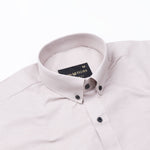 Lynthor Almond Plain Linen Button Down Shirt - John Ellies