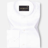 Madrix White Plain Giza Cotton Shirt - John Ellies