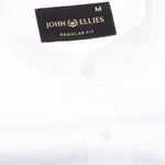 Madrix White Plain Giza Cotton Shirt - John Ellies