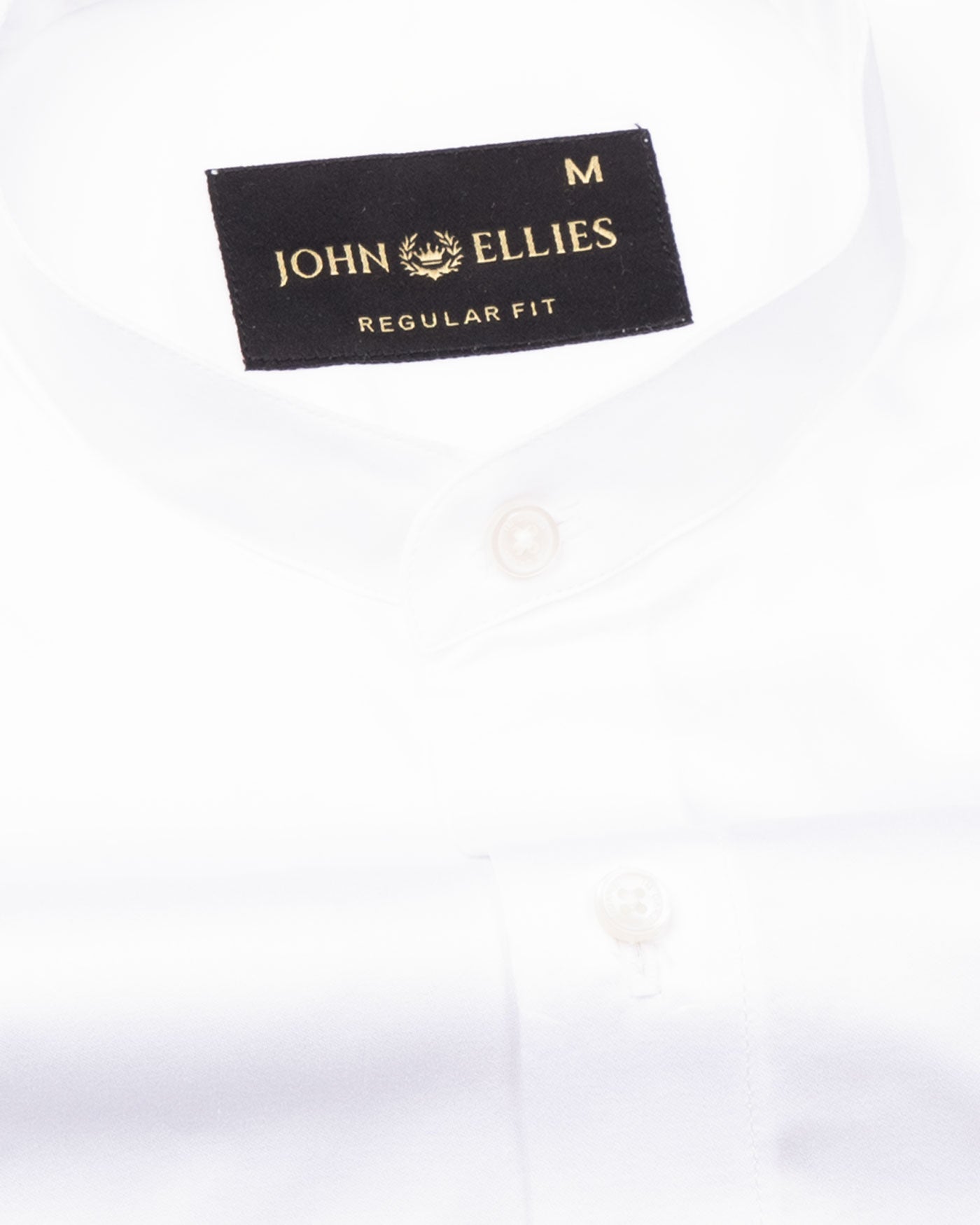 Madrix White Plain Giza Cotton Shirt - John Ellies