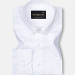 Brivor Blocks Dobby White Cotton Shirt - John Ellies