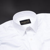 Brivor Blocks Dobby White Cotton Shirt - John Ellies