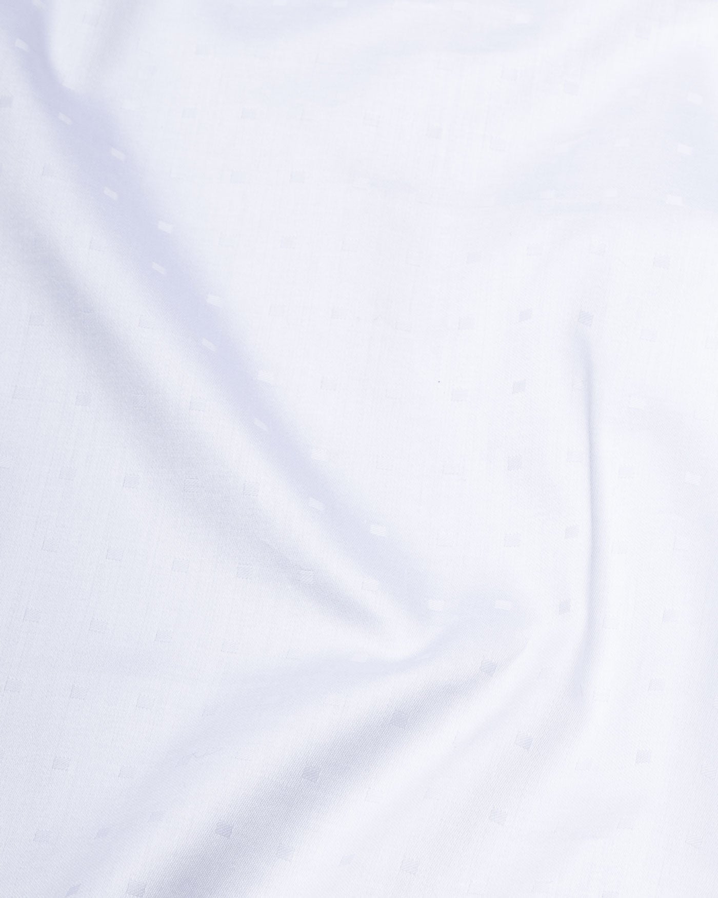 Brivor Seamless Square Dobby White Cotton Shirt - John Ellies