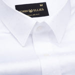 Brivor Seamless Square Dobby White Cotton Shirt - John Ellies