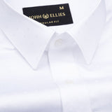 Brivor Seamless Square Dobby White Cotton Shirt - John Ellies