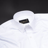 Brivor Seamless Square Dobby White Cotton Shirt - John Ellies