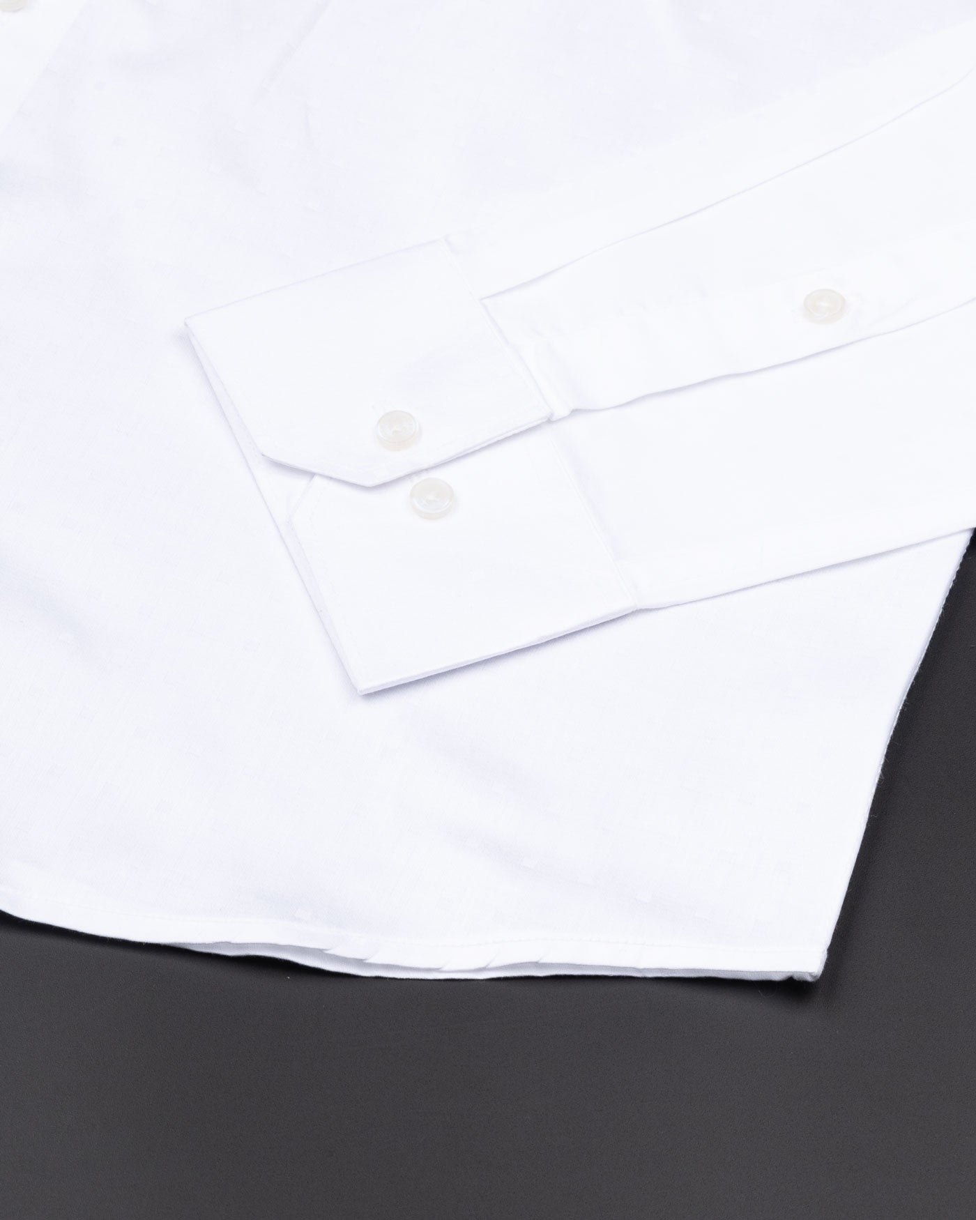 Brivor Seamless Square Dobby White Cotton Shirt - John Ellies