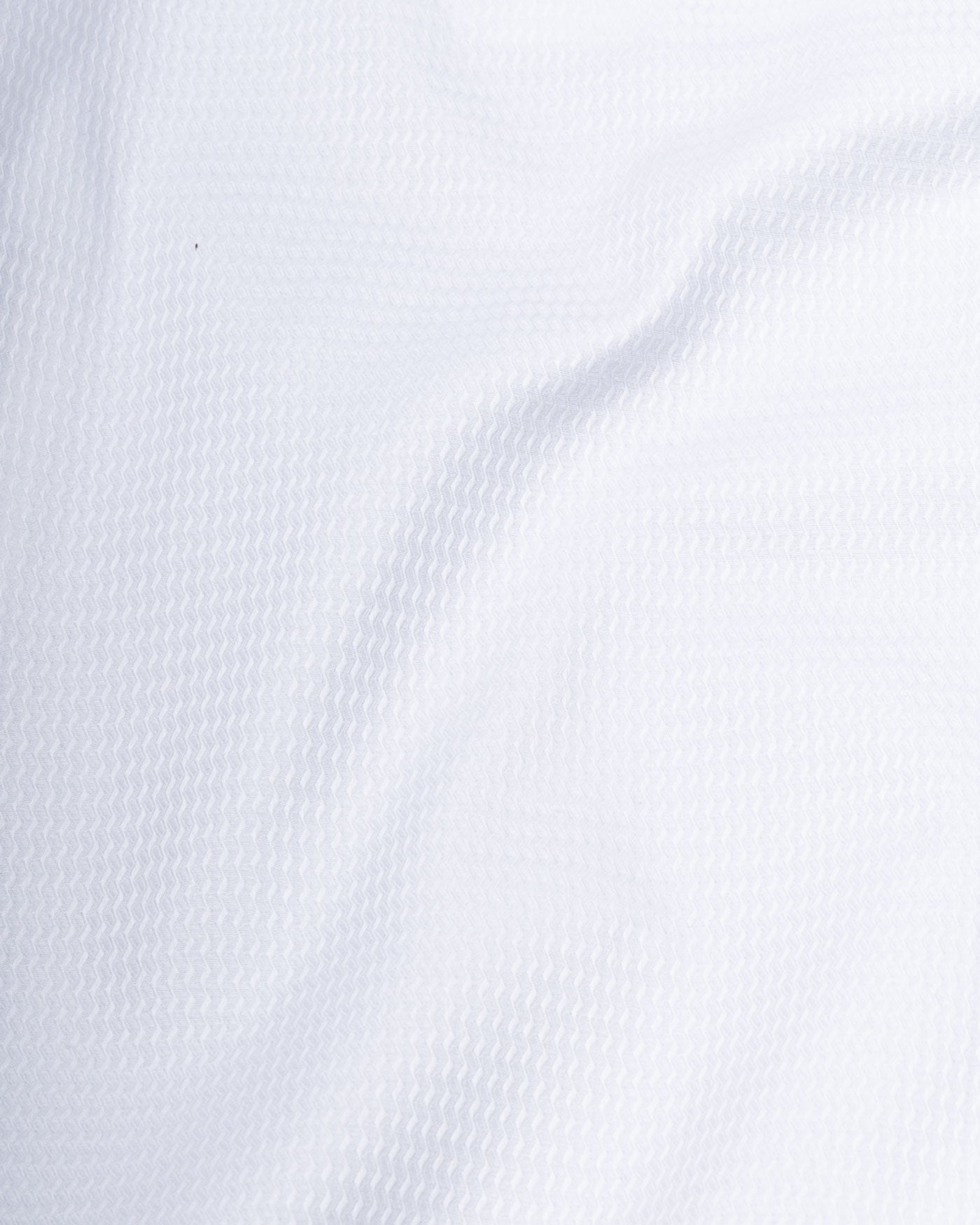 Brivor Zigzag Line Dobby White Cotton Shirt - John Ellies