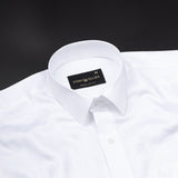 Brivor Grid With Box Dobby White Cotton Shirt - John Ellies