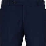Reson Navy Blue Formal Cotton Pant - John Ellies